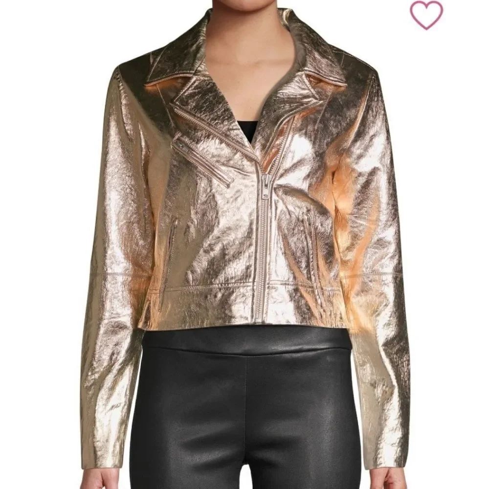 Wythe NYC Pink Metallic Gold Women's Jacket